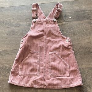 Zara Kids Pink Corduroy Overalls